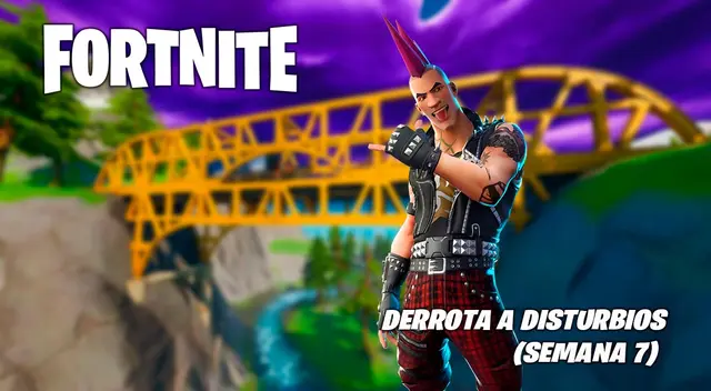 Fortnite: derrota a Disturbios - Semana 7 - VIDEO Fortnite: derrota a Disturbios - Semana 7 - VIDEO