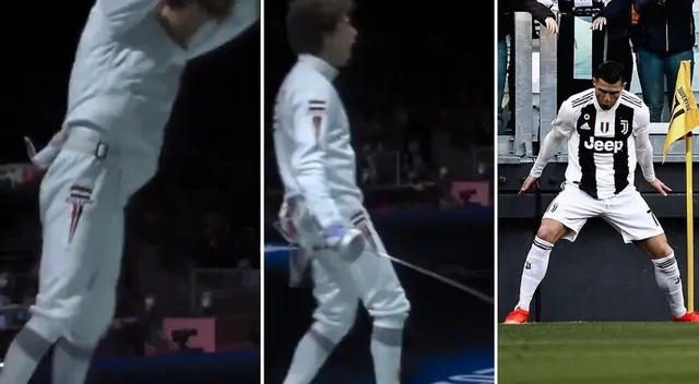 Tokio 2020: Esgrimista celebró como Cristiano Ronaldo tras victoria - VIDEO Tokio 2020: Esgrimista celebró como Cristiano Ronaldo tras victoria - VIDEO