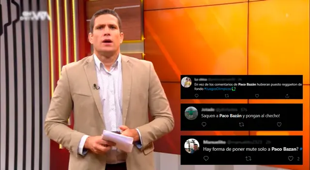Paco Bazan es criticado por sus comentarios en los Juegos Olímpicos.