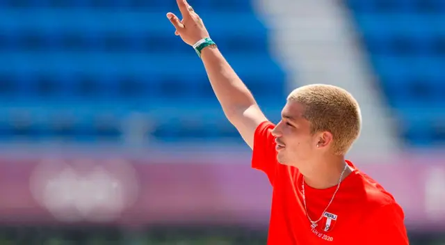Ángelo Caro quedó en quinto lugar en skateboarding de Tokio 2020.