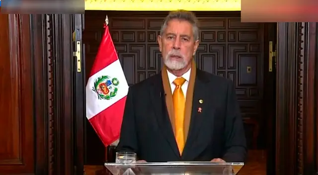 Francisco Sagasti desde el Palacio de Gobierno antes de 28 de Julio.