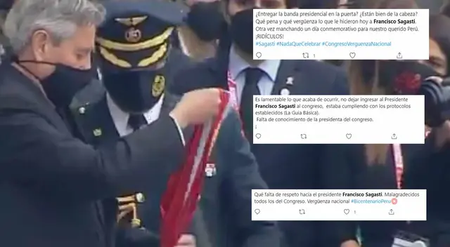 Usuarios se molestaron porque, según ellos, los congresistas no dejaron entrar a Sagasti Usuarios se molestaron porque, según ellos, los congresistas no dejaron entrar a Sagasti