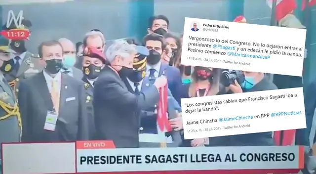 Periodistas expresan su disconformidad hacia el Congreso por no dejar entrar a Sagasti