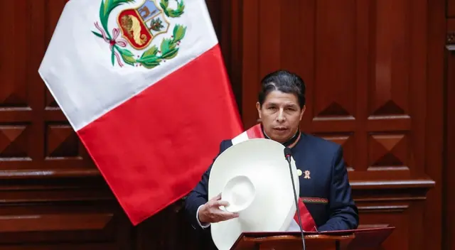 Pedro Castillo tras culminar mensaje a la nación: