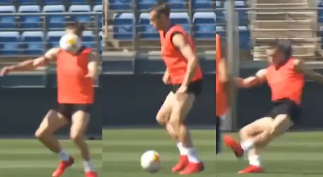 Gareth Bale anotó golazo en la práctica del Real Madrid Gareth Bale anotó golazo en la práctica del Real Madrid