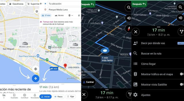 Pasos para activar el modo conducción en Google Maps