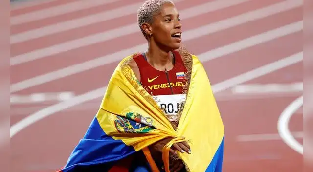 Yulimar Rojas consiguió la cuarta medalla de oro en la historia de Venezuela. Foto: AFP