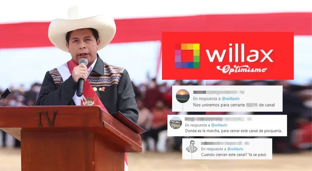 Willax convoca a marcha contra Castillo y usuarios amenazan con cerrarles el canal Willax convoca a marcha contra Castillo y usuarios amenazan con cerrarles el canal