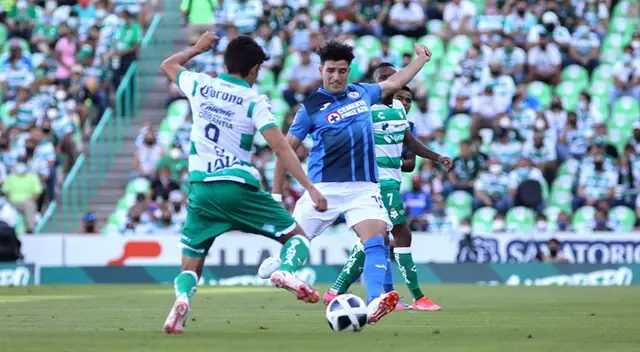 Cruz Azul enfrenta a Santos Laguna. Cruz Azul enfrenta a Santos Laguna.