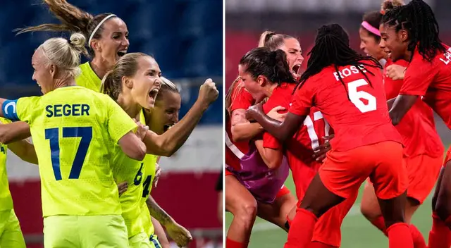 Suecas y canadienses irán por su primera medalla de oro en fútbol olímpico. Suecas y canadienses irán por su primera medalla de oro en fútbol olímpico.