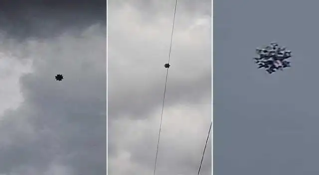 Captan supuesto ovni volando sobre Ecatepec