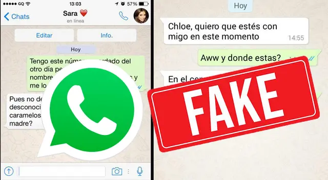 Conoce cómo crear conversaciones falsas.