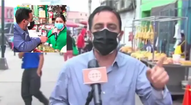 Reportero de América Hoy recibió críticas en las redes sociales por pregunta a comerciante