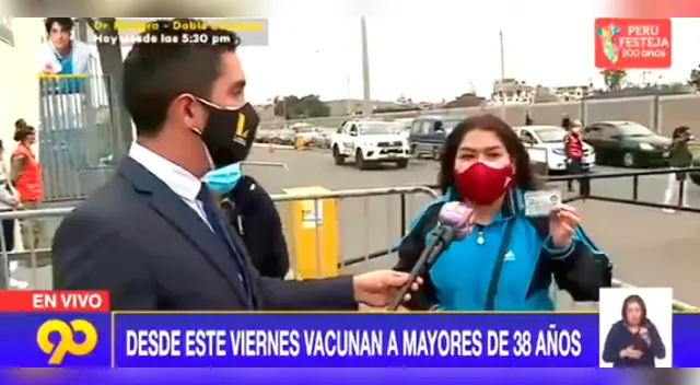 Ciudadana reclama por vacuna Sinopharm