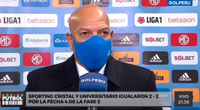 Roberto Mosquera dijo ser el culpable de que Universitario empatara sobre la hora a Sporting Cristal.
