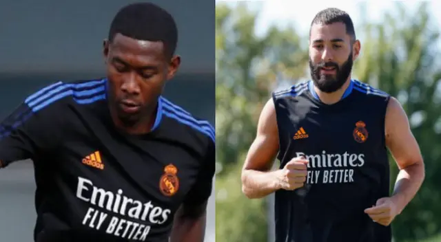 Alaba y Benzema ya entrenan con Real Madrid. Alaba y Benzema ya entrenan con Real Madrid.