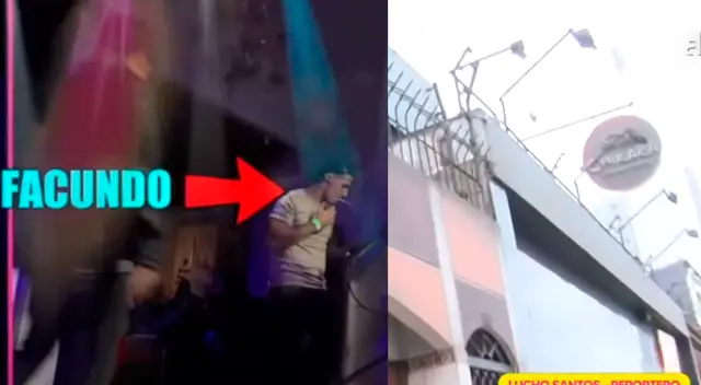 Facundo González fue captado en el local conocido como 'El huarique'.