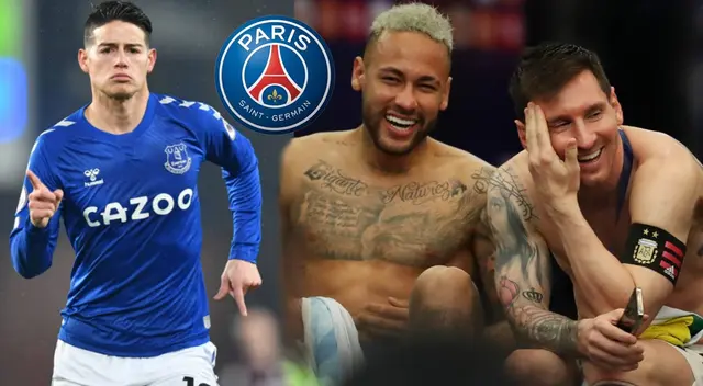 James Rodríguez habló sobre la posible llegada de Messi al PSG