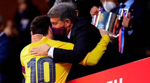El titular del Barcelona admitió estar triste por no poder cumplir con el jugador. El titular del Barcelona admitió estar triste por no poder cumplir con el jugador.