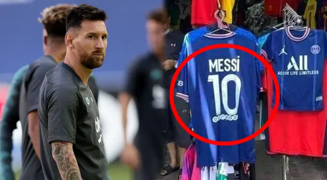 Camisetas de PSG con el nombre de Messi ya se vende en mercados de Marruecos Camisetas de PSG con el nombre de Messi ya se vende en mercados de Marruecos