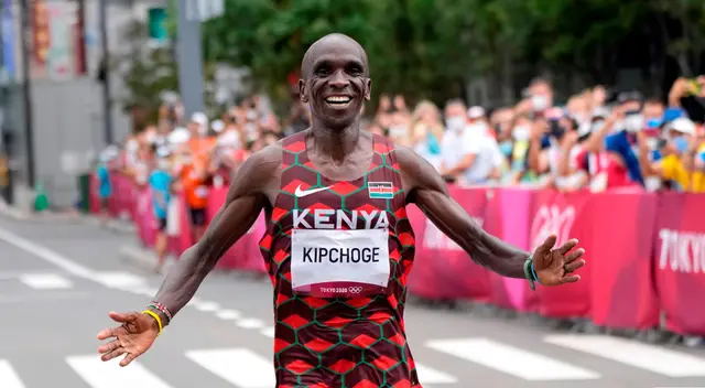 Eliud Kipchoge logró medalla de oro en los Juegos Olímpicos Tokio 2020 Eliud Kipchoge logró medalla de oro en los Juegos Olímpicos Tokio 2020