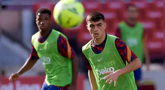 Ansu Fati y Pedri tiene contrato hasta el 2022.