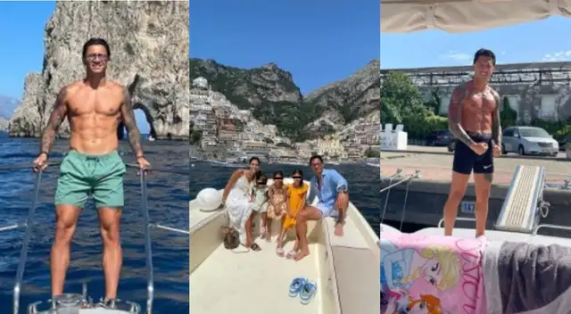 Gianluca Lapadula comparte fotografías de su viaje junto a su esposa y sus hijas.