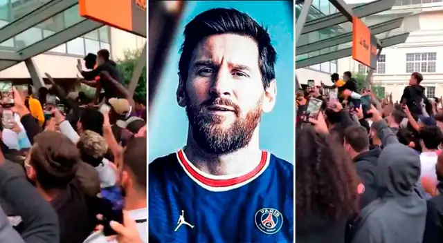 Hinchas de PSG empezaron euforia por llegada de Messi