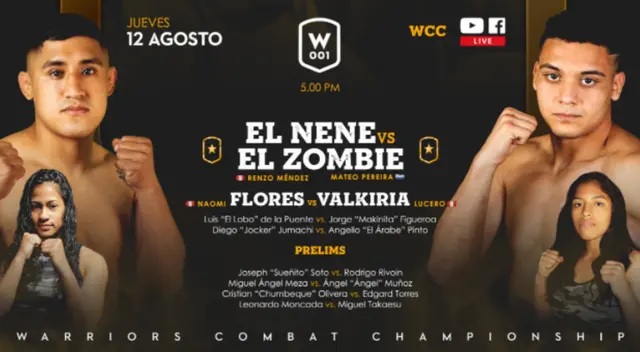 Este jueves se dará inicio al Warriors Combat Championship