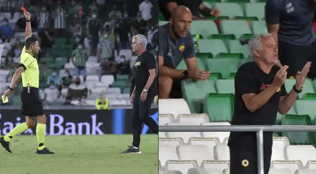 Mourinho increpó a juez en cancha, fue expulsado y su equipo perdió