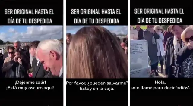 Tiktok: hombre graba su despedida y lo reproducen en su entierro