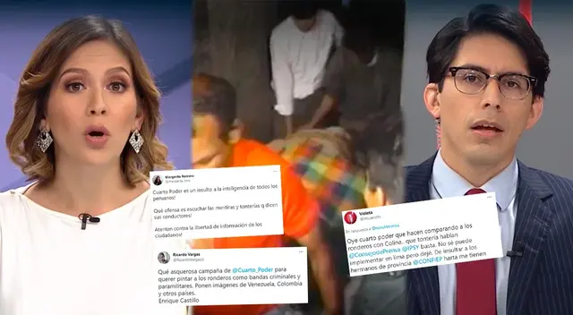 Cuarto Poder recibió criticas por su postura sobre rondas campesinas.