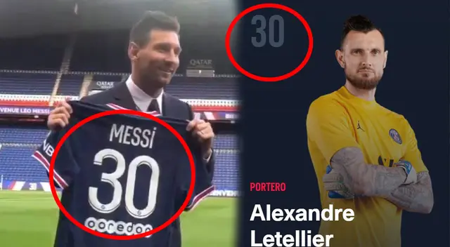 Lionel Messi dejó sin dorsal a portero suplente del PSG Lionel Messi dejó sin dorsal a portero suplente del PSG