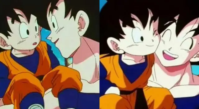 Gokú se mostró muy cariñosa con su pequeño Goten Gokú se mostró muy cariñosa con su pequeño Goten