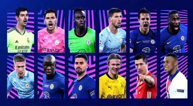 UEFA presentó a los candidatos a mejores por posición.
