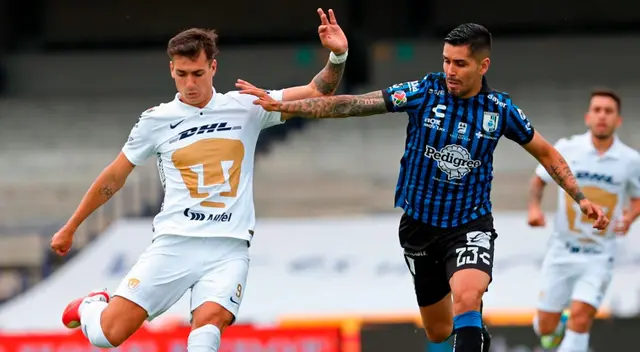 Pumas y Querétaro compiten en el Grita México del Apertura 2021 de Liga MX. Pumas y Querétaro compiten en el Grita México del Apertura 2021 de Liga MX.