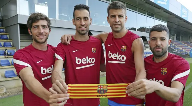 Capitanes del FC Barcelona 2021/22 (Foto: FC Barcelona)   
