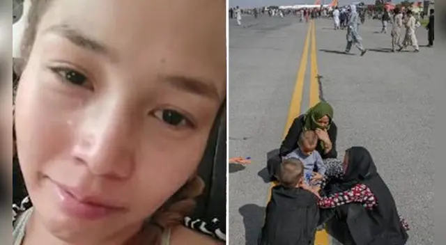 Niña afgana rompe en llanto en internet tras conflicto talibán: