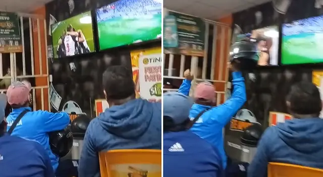 Hinchas de Alianza Lima celebraron en la cara de cremas en conocida casa de apuestas Hinchas de Alianza Lima celebraron en la cara de cremas en conocida casa de apuestas