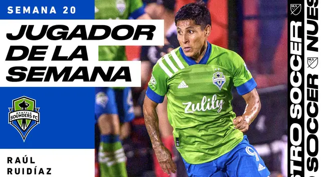 Raúl Ruidíaz fue elegido el 'Mejor Jugador de la Semana'.   