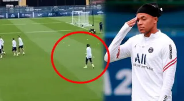 Kylian Mbappé y su extraña protesta en los entrenamientos del PSG Kylian Mbappé y su extraña protesta en los entrenamientos del PSG