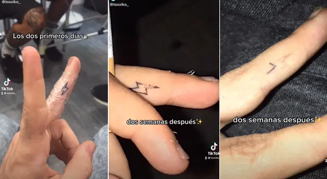 Joven se llevó una gran sorpresa a las dos semanas de hacerse su nuevo tatuaje