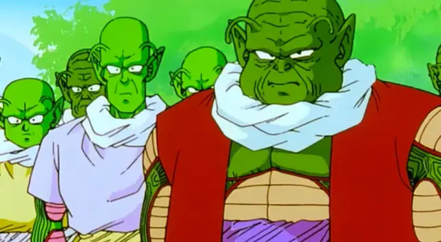 Divertido momento de los namekianos en Dragon Ball Z