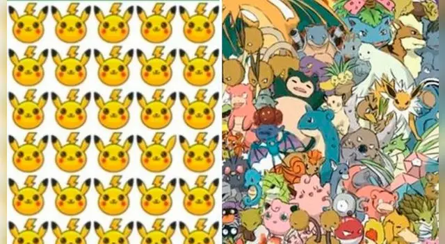 Retos visual: ¿Tienes viste de águila? Resuelve 3 desafíos visuales al estilo Pokémon Retos visual: ¿Tienes viste de águila? Resuelve 3 desafíos visuales al estilo Pokémon