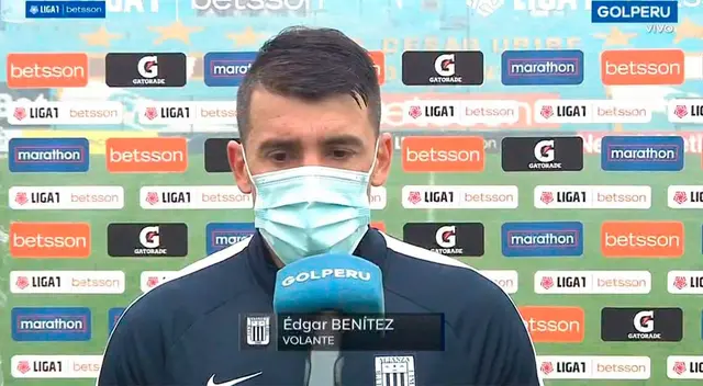 Edgar Benítez se refirió al empate ante Sport Huancayo Edgar Benítez se refirió al empate ante Sport Huancayo