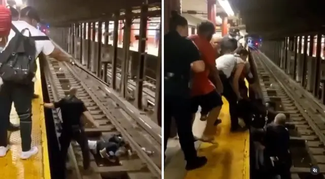 Dramático rescate en Estados Unidos se vuelve viral. Dramático rescate en Estados Unidos se vuelve viral.