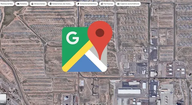 Google Maps: usuario descubre 'cementerio' de aviones en el desierto Google Maps: usuario descubre 'cementerio' de aviones en el desierto