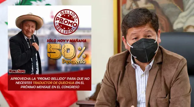 Guido Bellido es protagonista de una publicidad