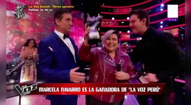 Marcela Navarro tuvo el apoyo del público en La voz Perú 2021.
