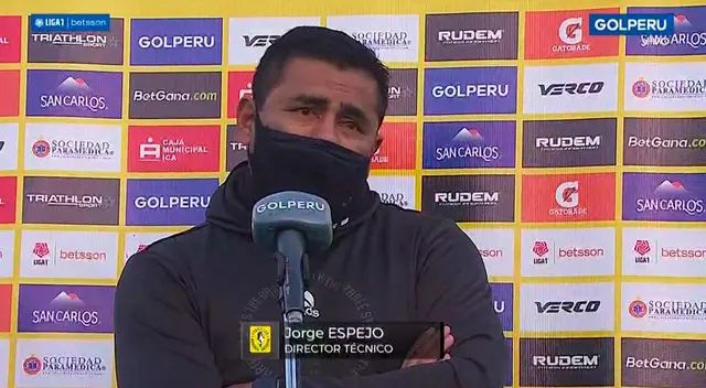 Jorge Espejo ofuscado por el empate ante la U Jorge Espejo ofuscado por el empate ante la U